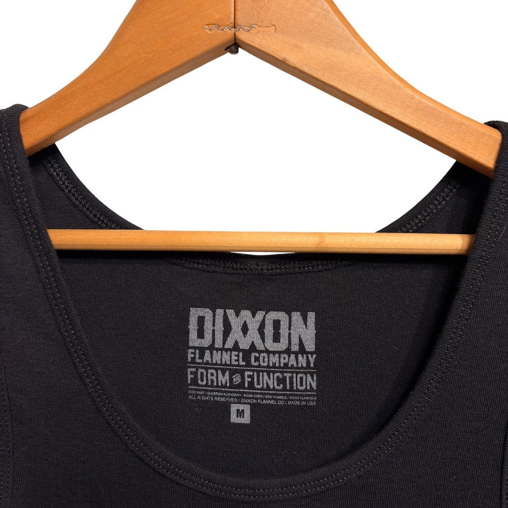 Dixxon‎ Tank Top Women's M Black Graphic Dog Lover Ribbed Sleeveless Scoop Neck - Picture 5 of 7